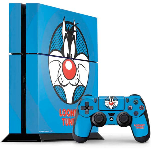 Looney Tunes Sylvester Full PS4 Console and Controller Bundle Skin