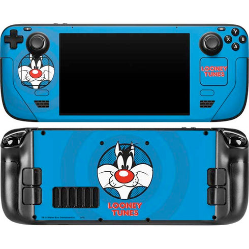Looney Tunes Sylvester Full Steam Deck Handheld Gaming Computer OLED Skin