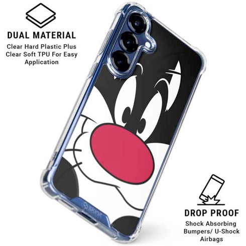 Looney Tunes Sylvester Galaxy S25 Clear Case