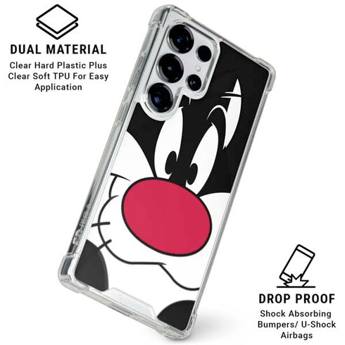 Looney Tunes Sylvester Galaxy S25 Ultra Clear Case