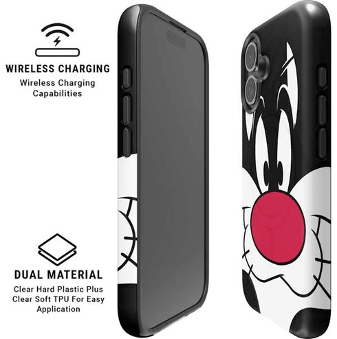 Looney Tunes Sylvester iPhone 16 Magsafe Impact Case