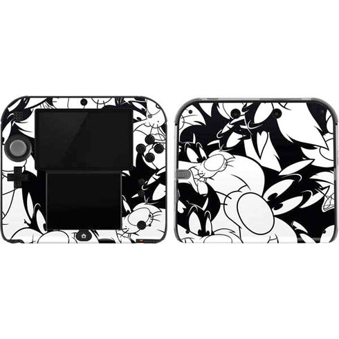 Looney Tunes Sylvester Super Sized Pattern Nintendo Skins