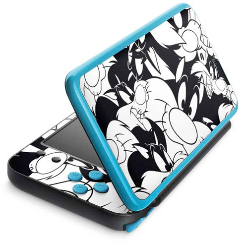 Looney Tunes Sylvester Super Sized Pattern Nintendo Skins