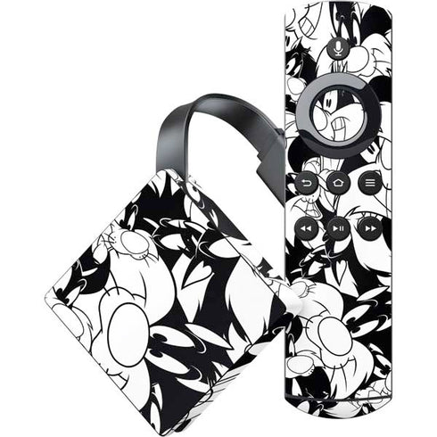 Looney Tunes Sylvester Super Sized Pattern Amazon Fire TV Skin