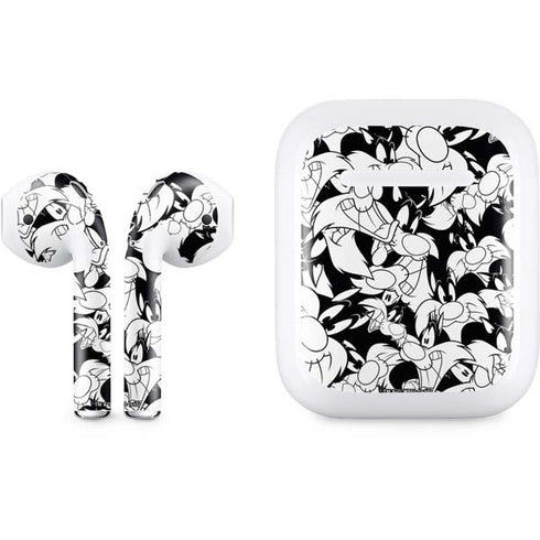 Looney Tunes Sylvester Super Sized Pattern Apple AirPods Skin