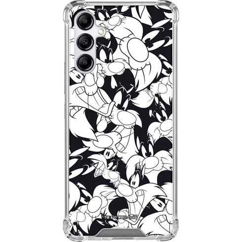 Looney Tunes Sylvester Super Sized Pattern Gabb Phone 4 Clear Case