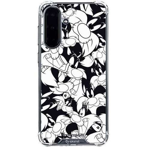Looney Tunes Sylvester Super Sized Pattern Galaxy A36 5G Clear Case