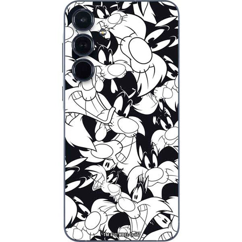 Looney Tunes Sylvester Super Sized Pattern Galaxy A36 5G Skin