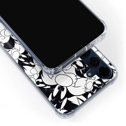 Looney Tunes Sylvester Super Sized Pattern Galaxy A55 5G Clear Case