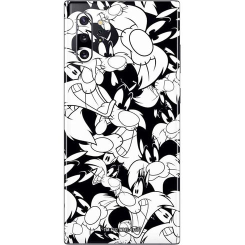 Looney Tunes Sylvester Super Sized Pattern Galaxy Note 10 Plus Skin