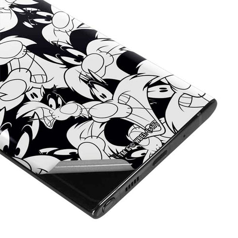 Looney Tunes Sylvester Super Sized Pattern Galaxy Note 10 Plus Skin