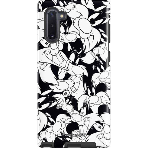 Looney Tunes Sylvester Super Sized Pattern Galaxy Cases