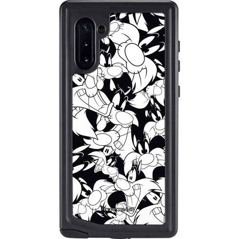 Looney Tunes Sylvester Super Sized Pattern Galaxy Cases