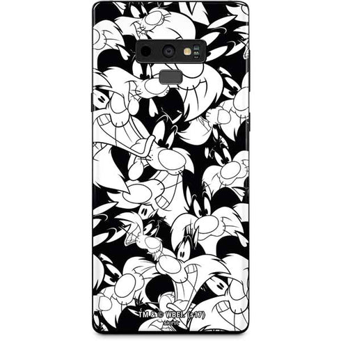 Looney Tunes Sylvester Super Sized Pattern Galaxy Note 9 Skin