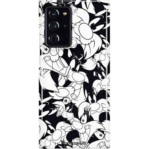 Looney Tunes Sylvester Super Sized Pattern Galaxy Cases