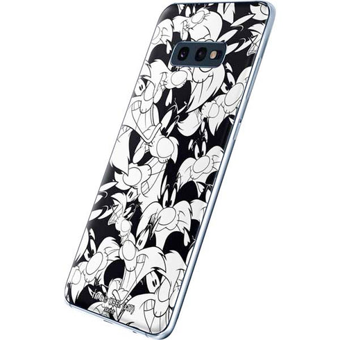 Looney Tunes Sylvester Super Sized Pattern Galaxy S10e Skin