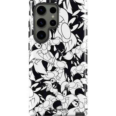 Looney Tunes Sylvester Super Sized Pattern Galaxy S23 Ultra Pro Case