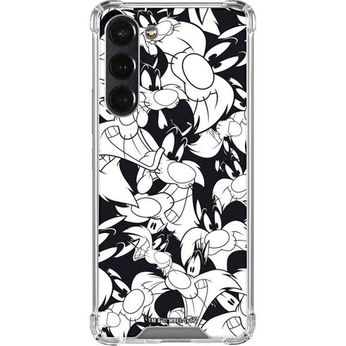 Looney Tunes Sylvester Super Sized Pattern Galaxy S24 FE Clear Case