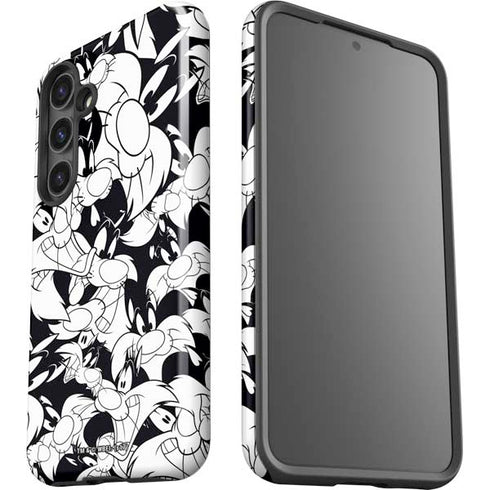 Looney Tunes Sylvester Super Sized Pattern Galaxy S25 Impact Case