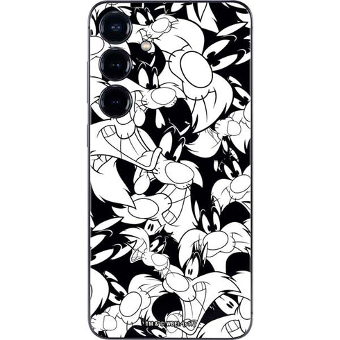 Looney Tunes Sylvester Super Sized Pattern Galaxy S25 Plus Skin