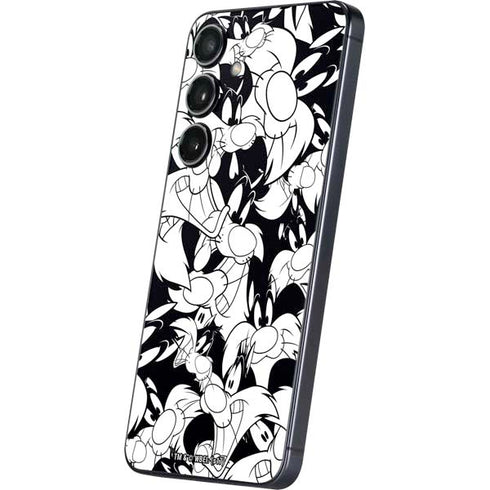 Looney Tunes Sylvester Super Sized Pattern Galaxy S24 Skin