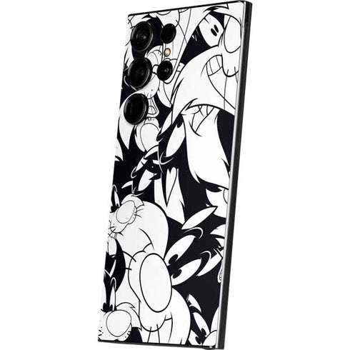Looney Tunes Sylvester Super Sized Pattern Galaxy S25 Ultra Skin