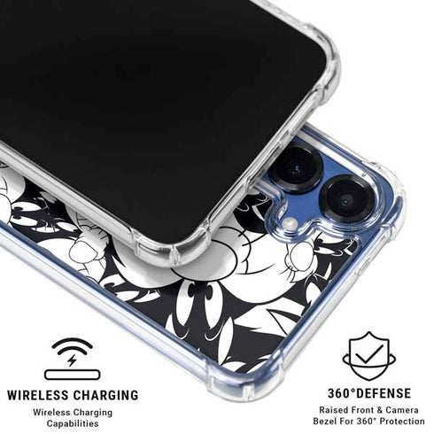 Looney Tunes Sylvester Super Sized Pattern Galaxy S25 Clear Case