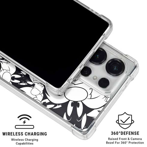 Looney Tunes Sylvester Super Sized Pattern Galaxy S25 Ultra Clear Case