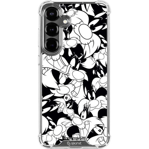 Looney Tunes Sylvester Super Sized Pattern Galaxy S26 Clear Case