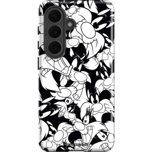 Looney Tunes Sylvester Super Sized Pattern Galaxy S26 Impact Case