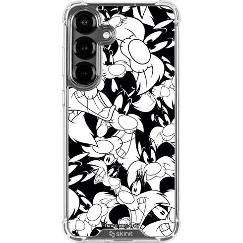 Looney Tunes Sylvester Super Sized Pattern Galaxy S26 Plus Clear Case