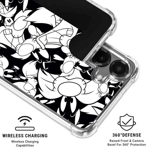 Looney Tunes Sylvester Super Sized Pattern Galaxy S26 Plus Clear Case