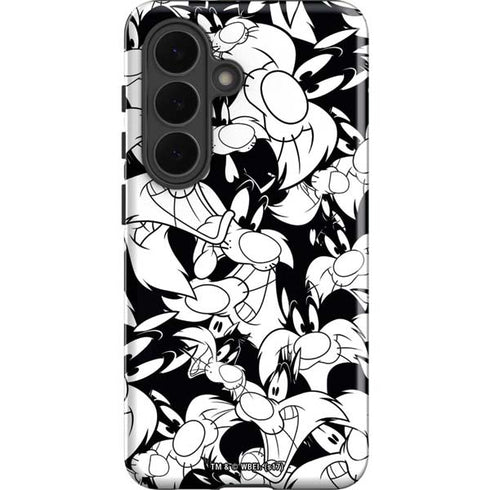 Looney Tunes Sylvester Super Sized Pattern Galaxy S26 Plus Impact Case