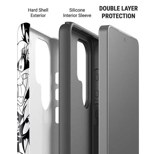 Looney Tunes Sylvester Super Sized Pattern Galaxy S26 Ultra Impact Case