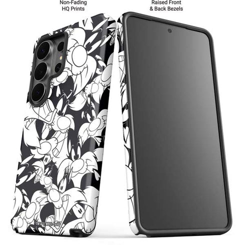 Looney Tunes Sylvester Super Sized Pattern Galaxy S26 Ultra Impact Case