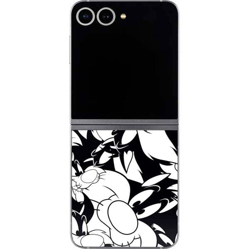 Looney Tunes Sylvester Super Sized Pattern Galaxy Z Flip6 Skin