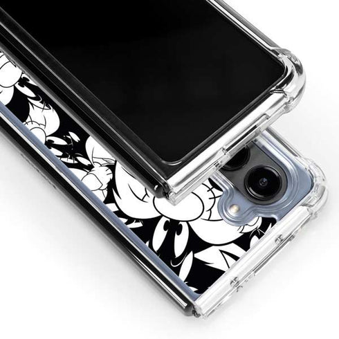 Looney Tunes Sylvester Super Sized Pattern Galaxy Z Fold5 5G Clear Case