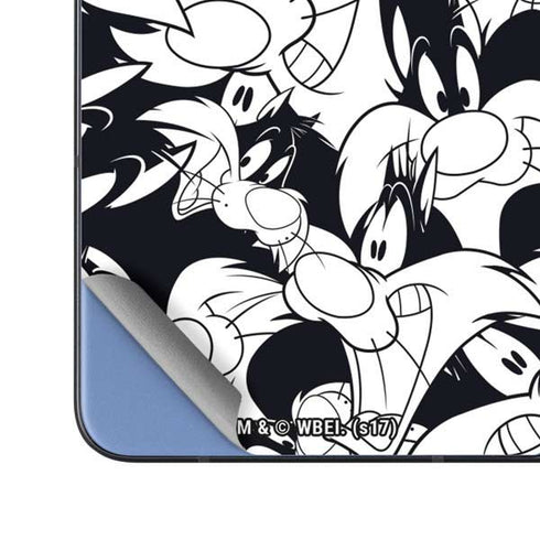 Looney Tunes Sylvester Super Sized Pattern Galaxy Z Fold5 5G Skin