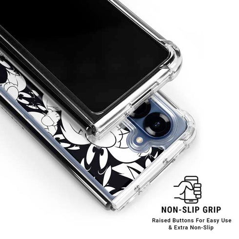 Looney Tunes Sylvester Super Sized Pattern Galaxy Z Fold6 Clear Case