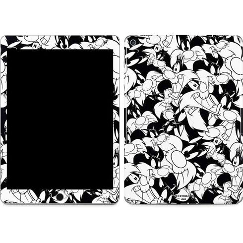 Looney Tunes Sylvester Super Sized Pattern iPad Skins