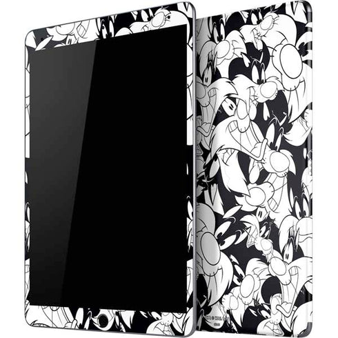 Looney Tunes Sylvester Super Sized Pattern iPad Skins