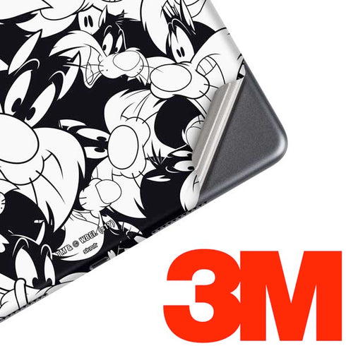 Looney Tunes Sylvester Super Sized Pattern iPad Skins