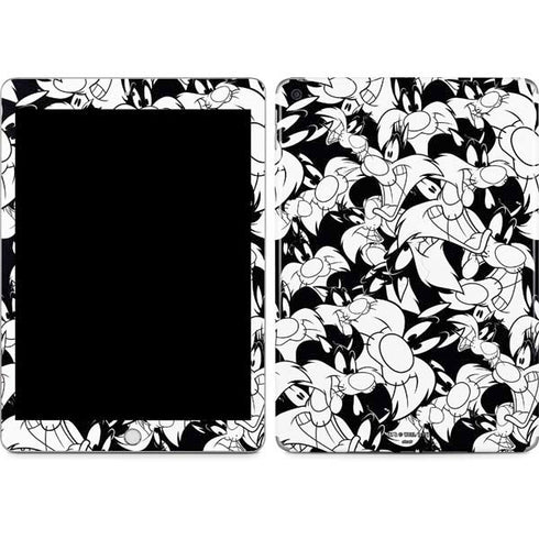 Looney Tunes Sylvester Super Sized Pattern Apple iPad Skin