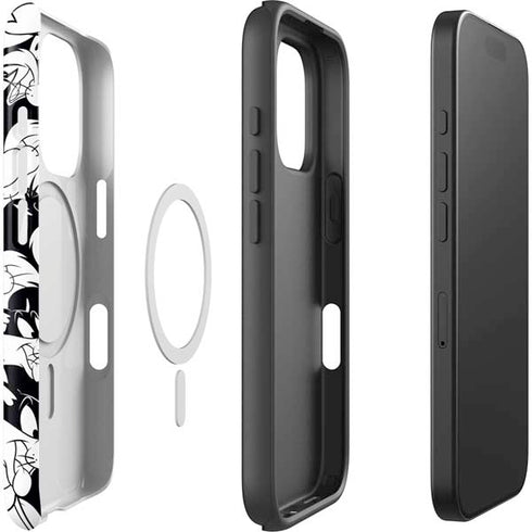 Looney Tunes Sylvester Super Sized Pattern iPhone 16 Pro Magsafe Impact Case