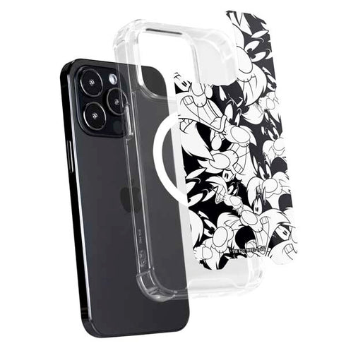 Looney Tunes Sylvester Super Sized Pattern iPhone 16 Pro Max MagSafe Case