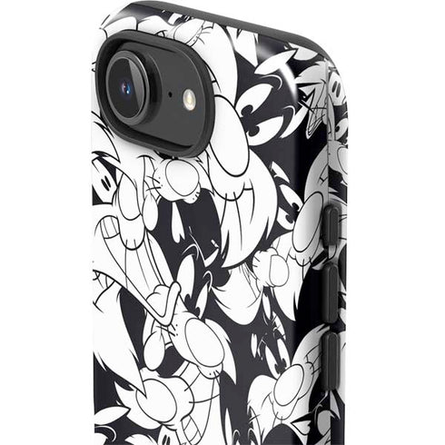 Looney Tunes Sylvester Super Sized Pattern iPhone 16e Impact Case