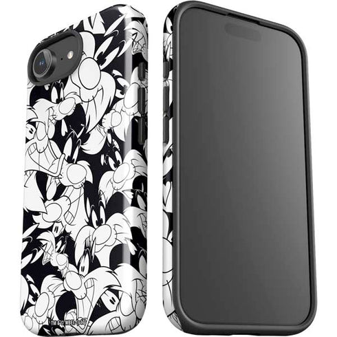Looney Tunes Sylvester Super Sized Pattern iPhone 16e Impact Case