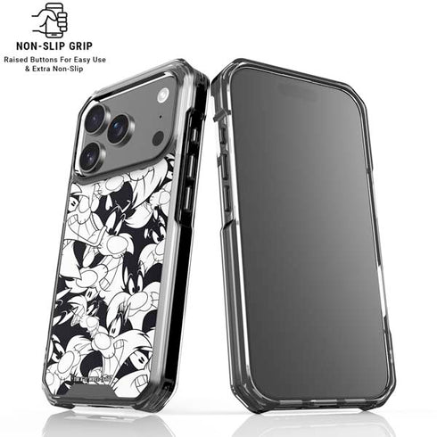 Looney Tunes Sylvester Super Sized Pattern iPhone 18 Pro Clear Case