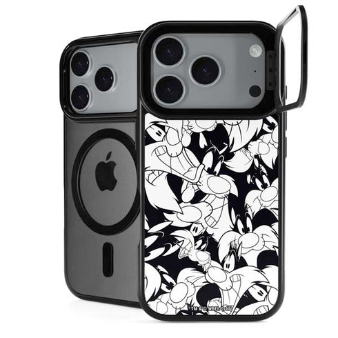 Looney Tunes Sylvester Super Sized Pattern iPhone 18 Pro Max Kickstand Case