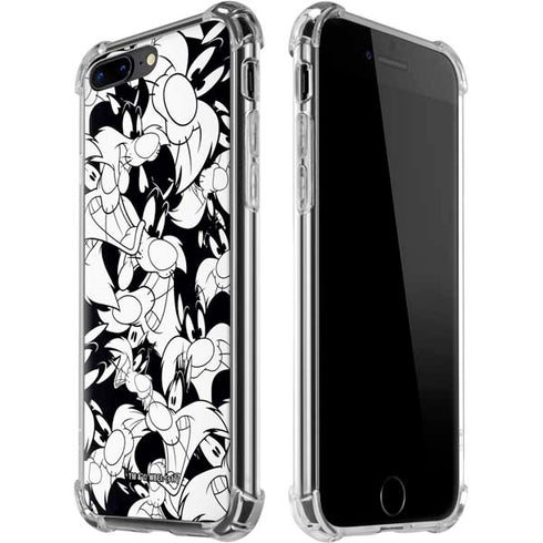 Looney Tunes Sylvester Super Sized Pattern iPhone Cases